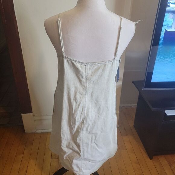Wilfred Free Aritzia Chambray Pearl Button Up Dress Size Medium - Picture 5 of 11